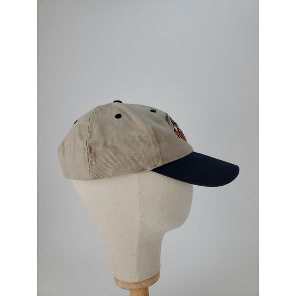 Binghamton Senators Hockey Stadium Giveaway Snapback Hat Cap Tan Blue Logo - Picture 3 of 9